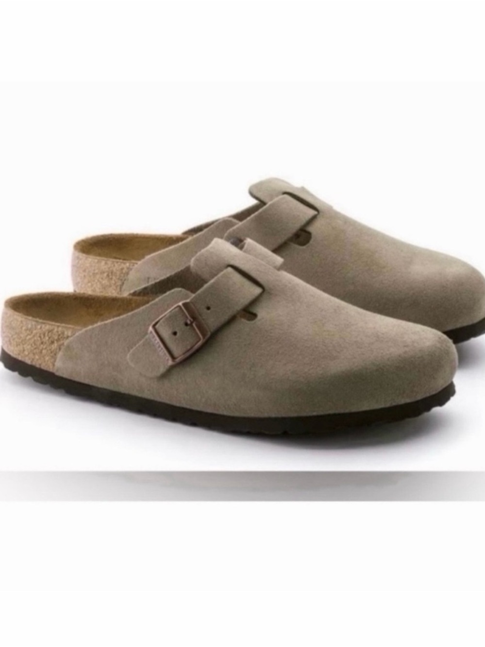 Birkenstock Taupe Boston Clogs - Picture 7 of 7
